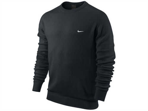 Nike Mens Seamless Lambswool Golf Sweater Black - The Sports HQ