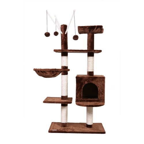 Confidence Pet Executive Cat Tree Brown The Sports HQ
