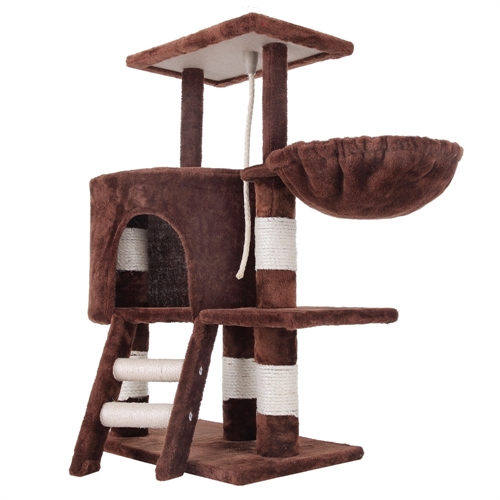 Confidence Pet Deluxe Cat Tree Brown The Sports HQ