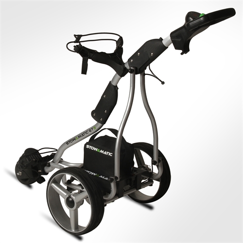 Stowamatic Gts Electric Golf Trolley Set - Silver - The Sports Hq