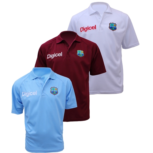 West Indies Replica Polo Shirt - Woodworm Direct